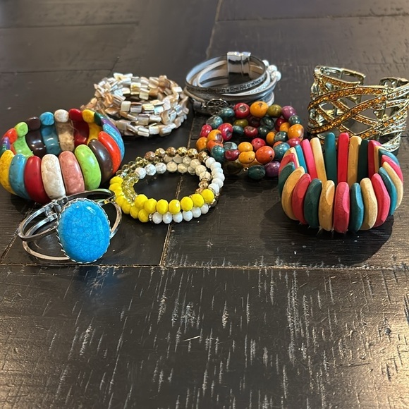 Bundle Wearable Bracelet Lot Boho Western Statement - Picture 3 of 12